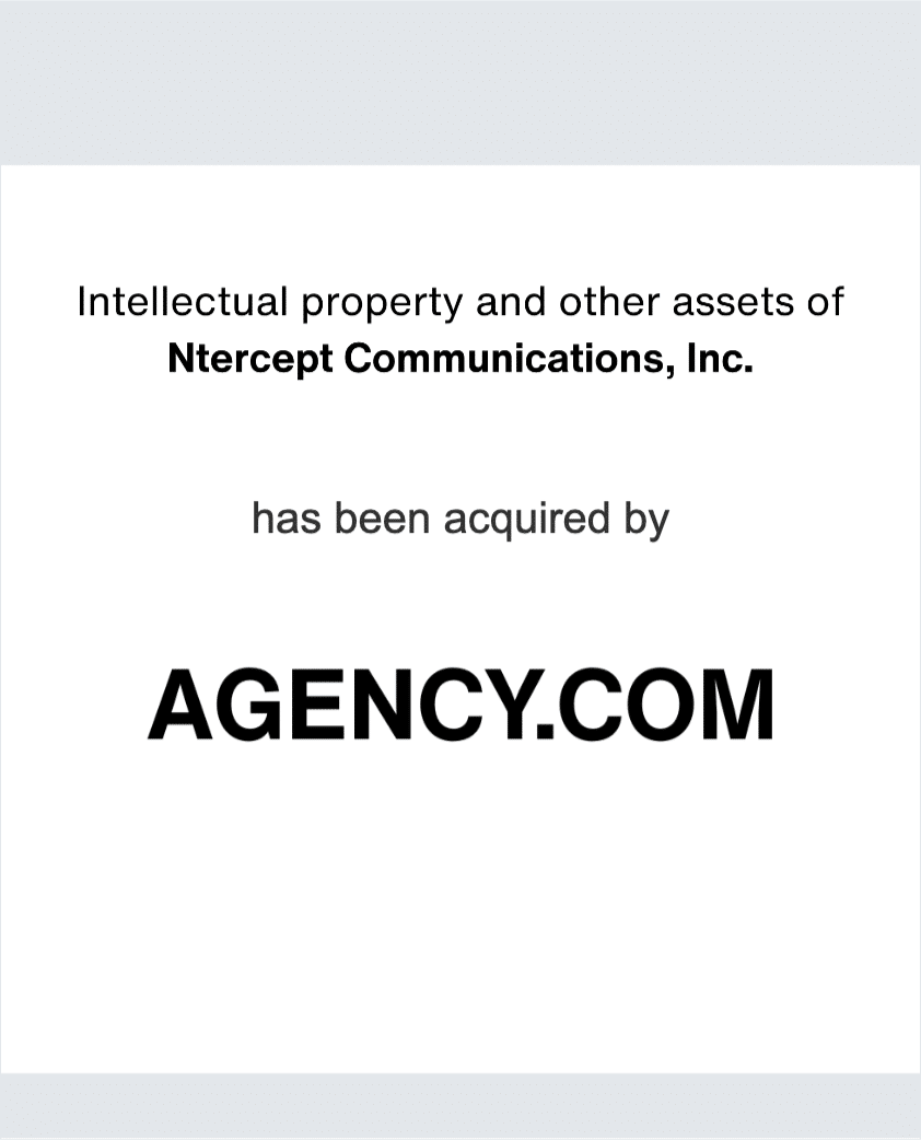 Ntercept - Agency.com tombstone