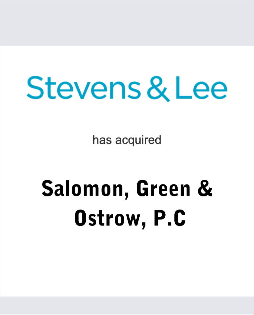 Stevens and Lee P.C. - Salomon (pre-FOCUS)