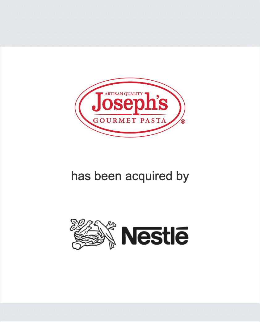 Joseph’s Gourmet Pasta tombstone