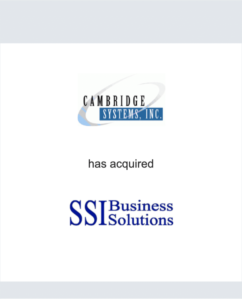 CSI (Cambridge Systems) - SSI tombstone