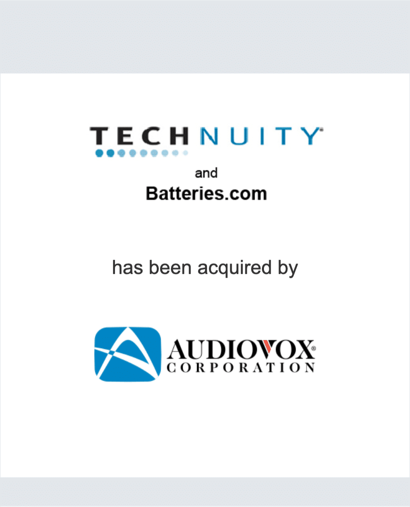 Technuity - Audiovox tombstone