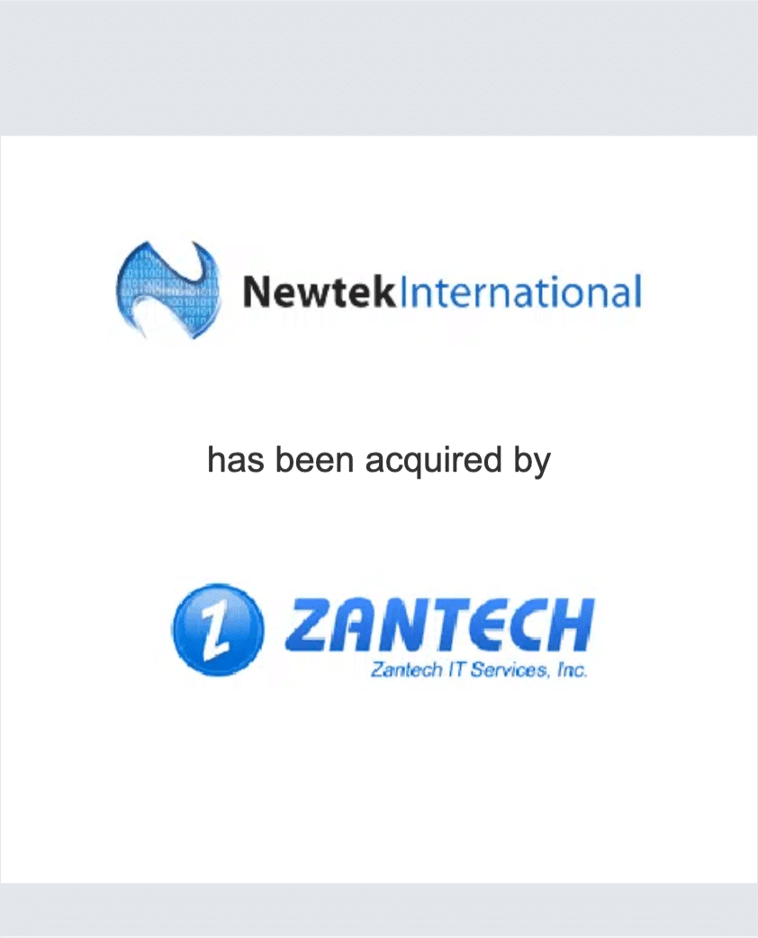Newtek - Zantech tombstone