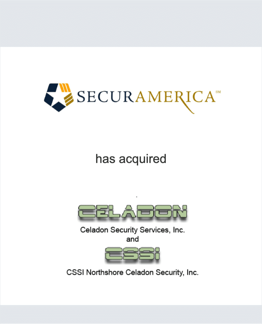 SecurAmerica - Celadon