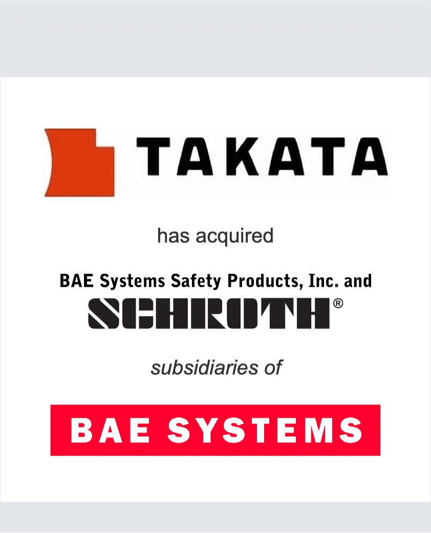 Takata - BAE systems tombstone