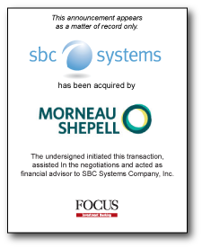 SBC Systems has been acquired by Morneau Shepell.