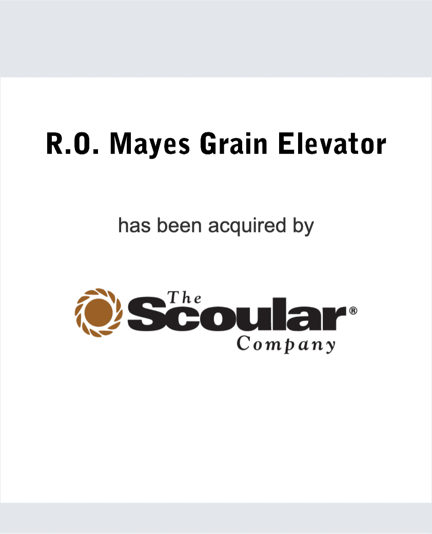 R.O. Mayes Grain Elevator - Scoular tombstone