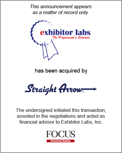 Exhibitor Labs has been acquired by Straight Arrow