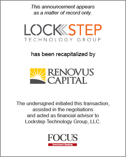 Lockstep Technology Group has been recapitalized by Renovus Capital