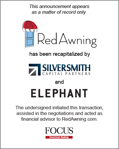 RedAwning has been recapitalized by Silversmith Capital Partners and Elephant VC