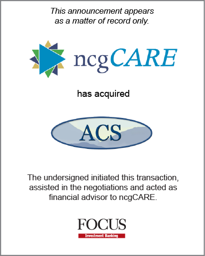 ncgCARE has acquired Appalachian Community Services (ACS)