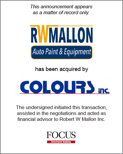 Robert W Mallon Inc. has been acquired by Colours, Inc.