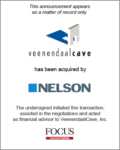 VeenendaalCave, Inc. has been acquired by Nelson Worldwide, Inc.