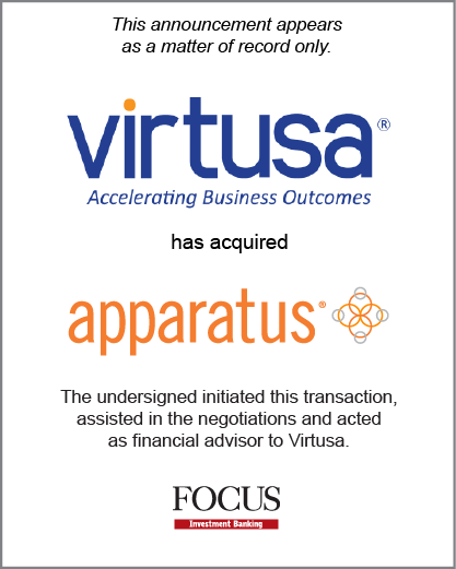Virtusa has acquired Apparatus