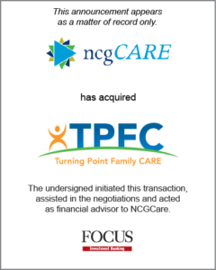 ncgCARE has acquired Turning Point Family Care