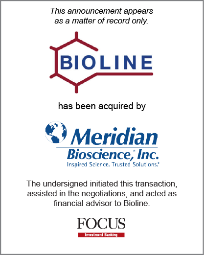 Bioline has been acquired by Meridian Bioscience, Inc.