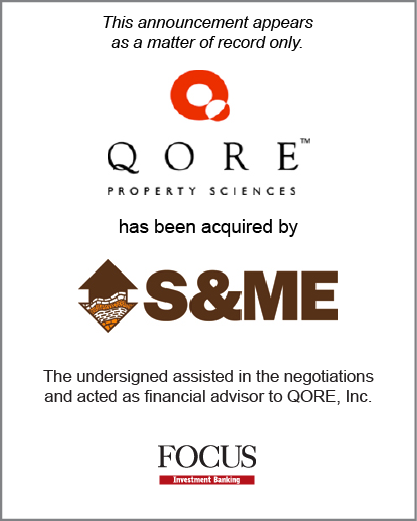 QORE, Inc. has been acquired by S&ME, Inc.