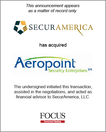 SecurAmerica has acquired Aeropoint Security Enterprises.