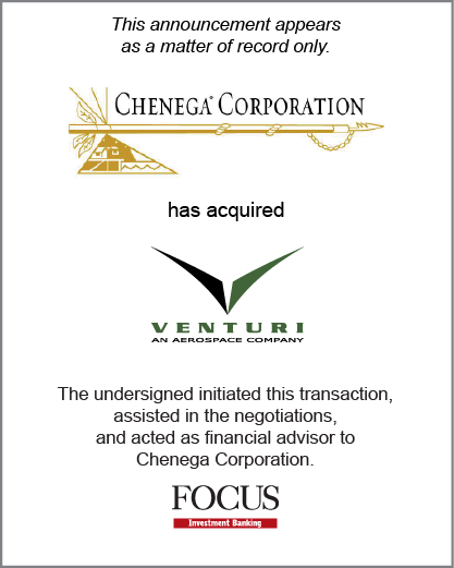 Chenega Corporation has acquired Venturi, Inc.