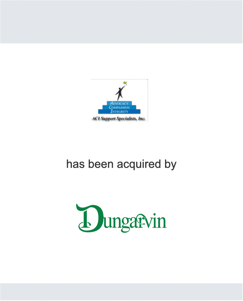 ACI Support Specialists - Dungarvin