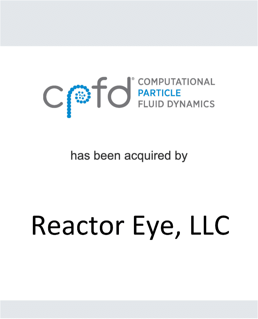 CPFD Software - Reactor Eye