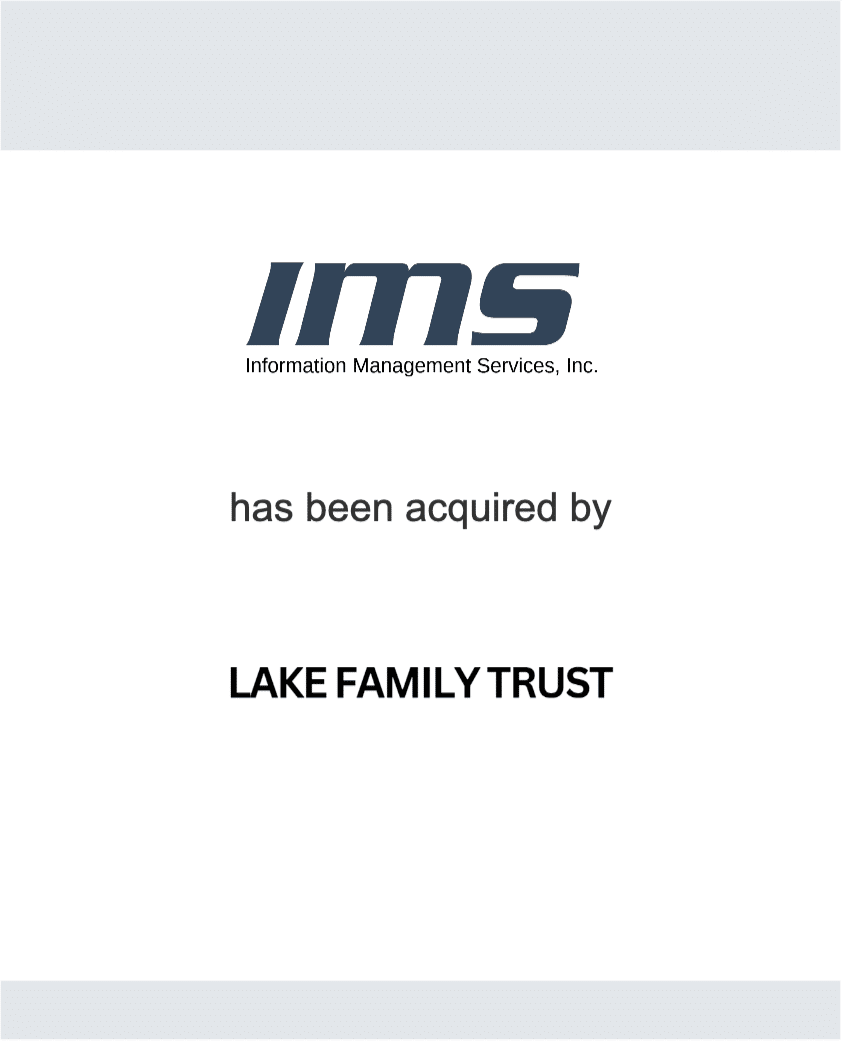 Information Management Services - Lake Family Trust