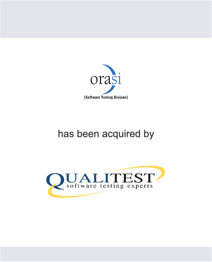Orasi Software Testing Services - Qualitest Software