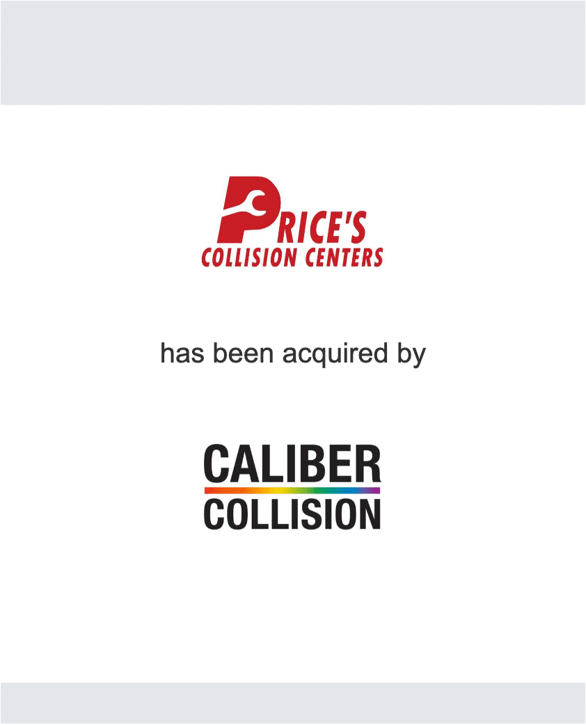 Prices Collision Centers - Caliber Collision