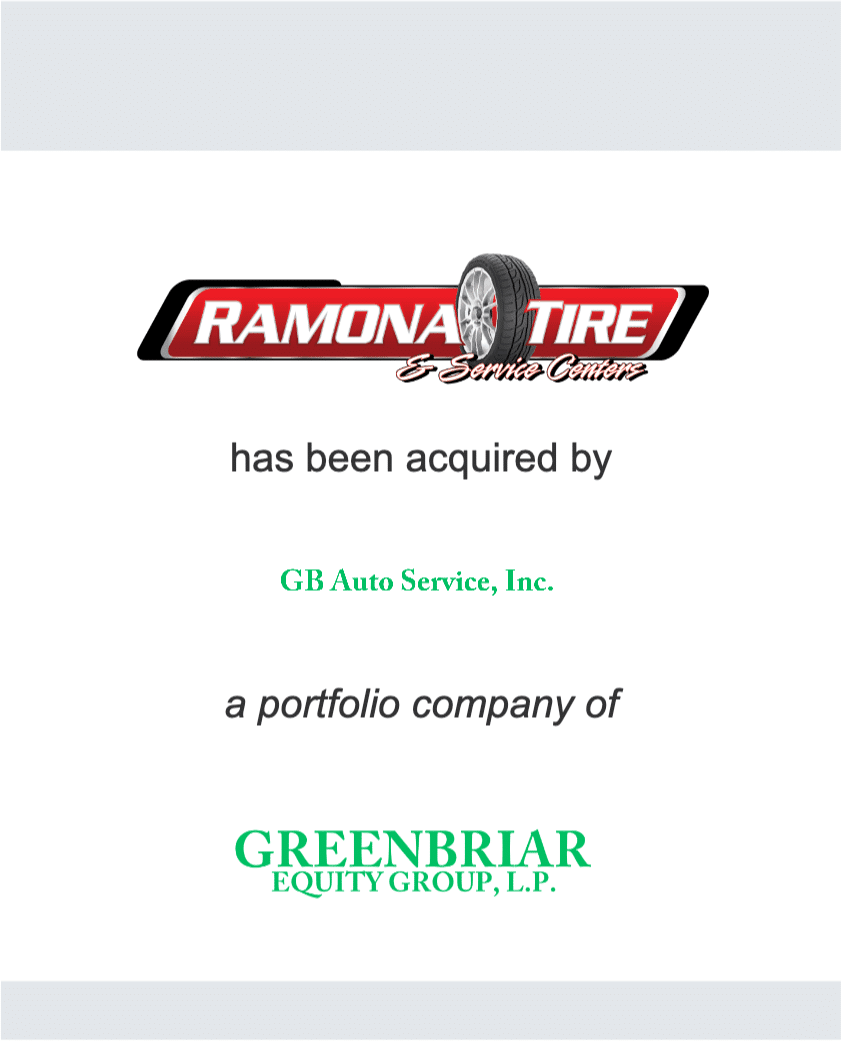 Ramona Tire and Automotive Service - GB Auto Service (Greenbriar)