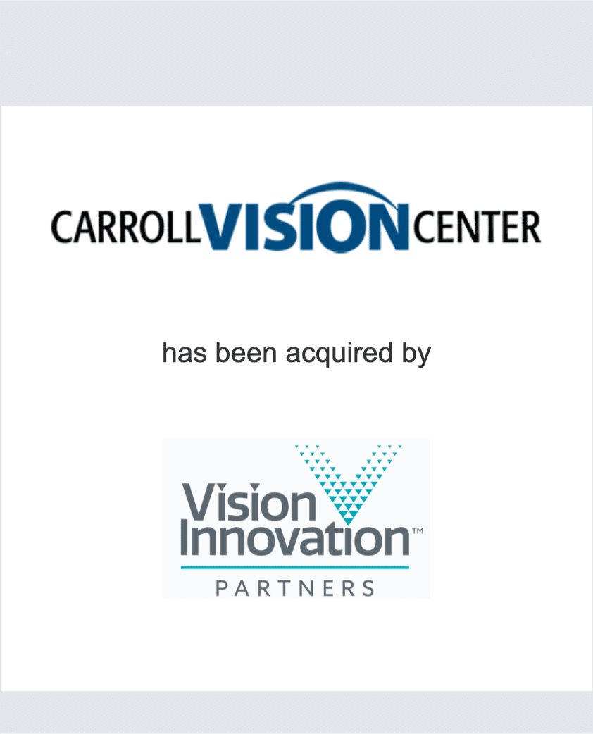 Carroll Vision Center - Vision Innovation Partners (pre-FOCUS) tombstone