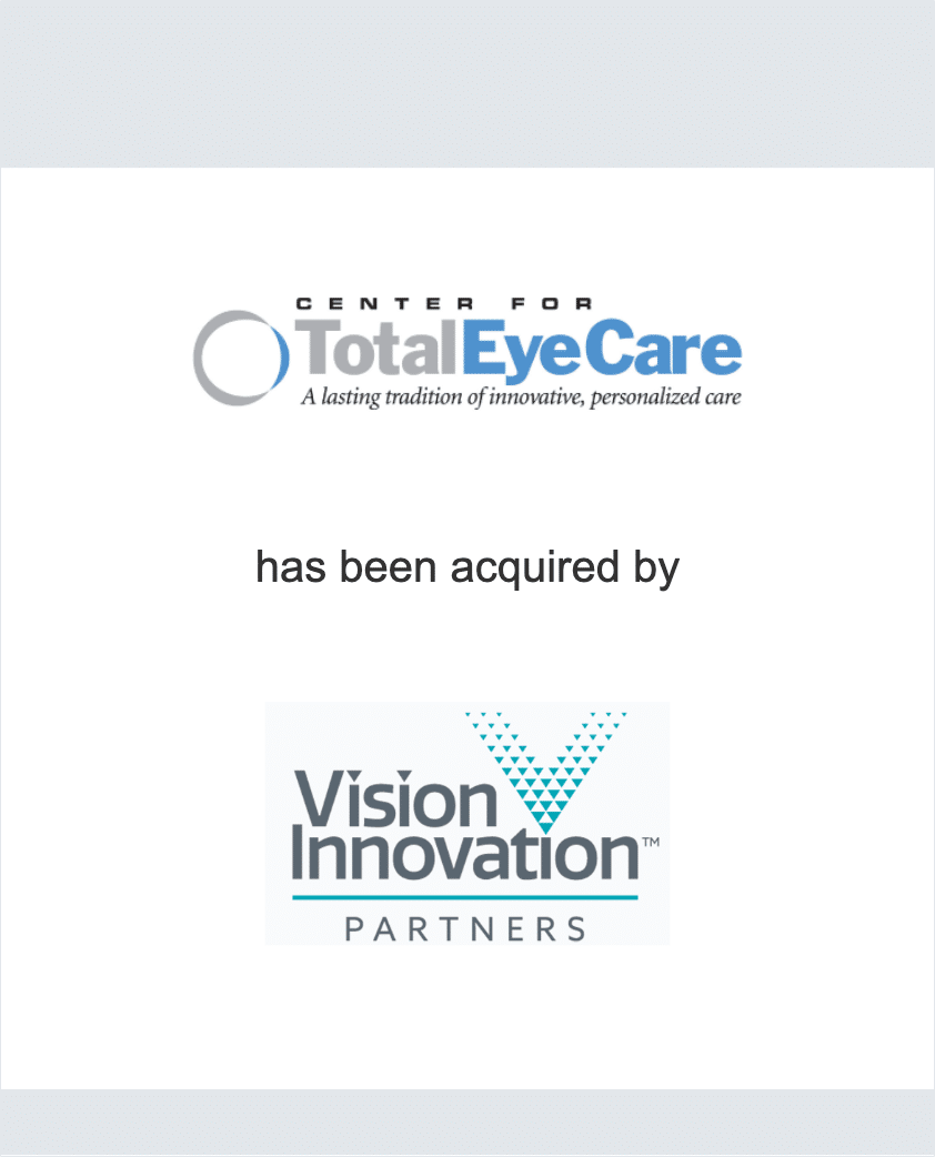 Center for TotalEyeCare - Vision Innovation Partners (pre-FOCUS) tombstone