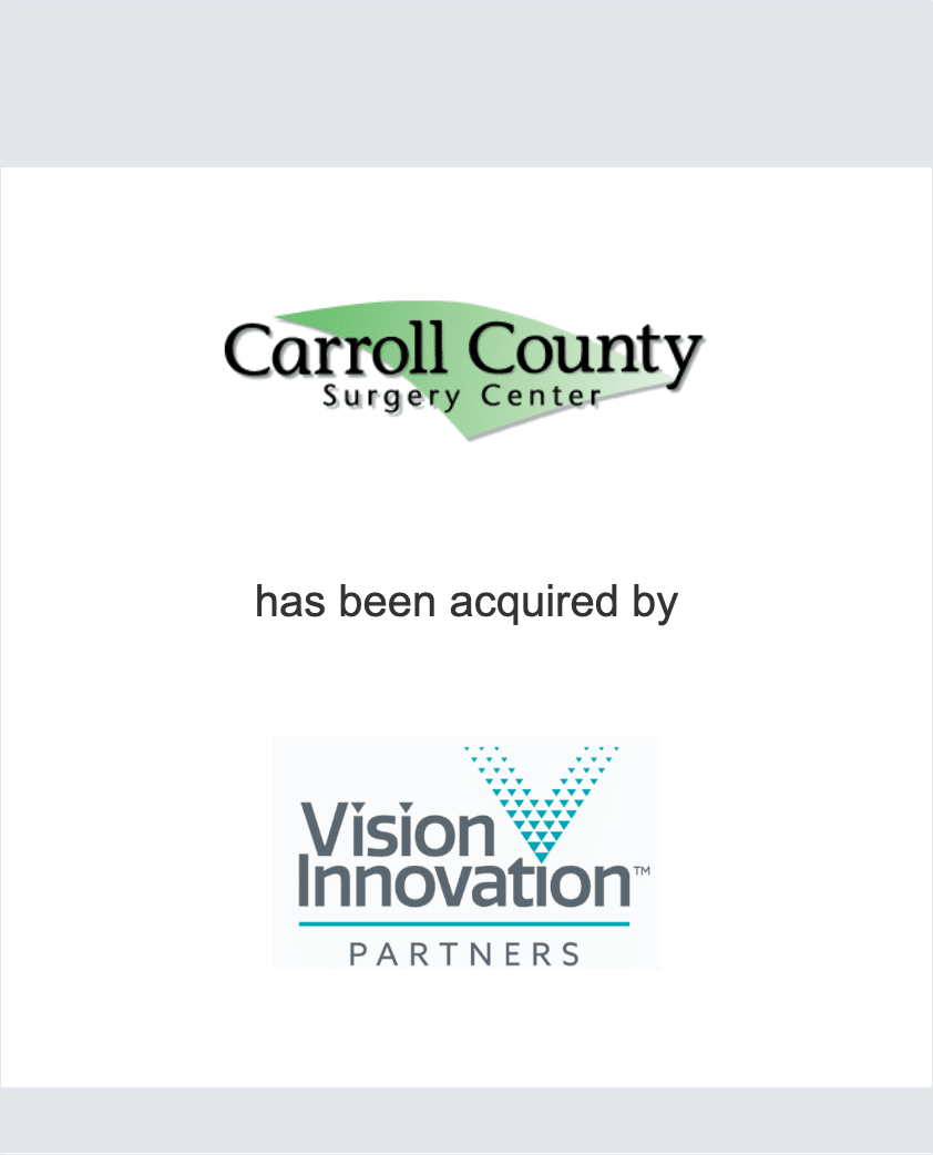 Carroll County Surgery Center - Vision Innovation Partners (pre-FOCUS) tombstone