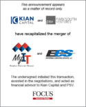 Kian Capital and ParkSouth Ventures have recapitalized the merger of My IT and ECS