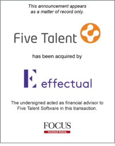 Five Talent Software has been acquired by Effectual Inc.