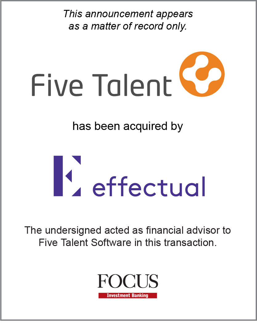 Five Talent Software has been acquired by Effectual Inc.