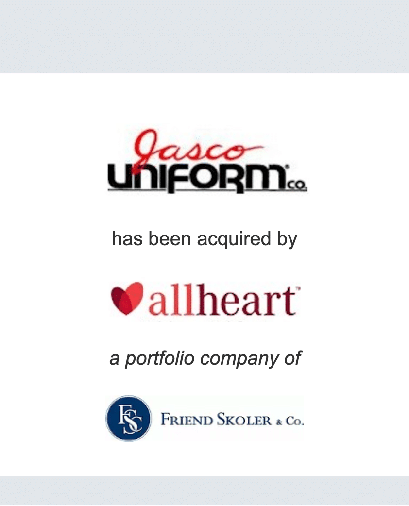 Jasco Uniform Co. - AllHeart (pre-FOCUS) tombstone