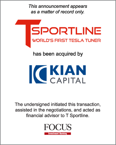 T Sportline has been acquired by Kian Capital