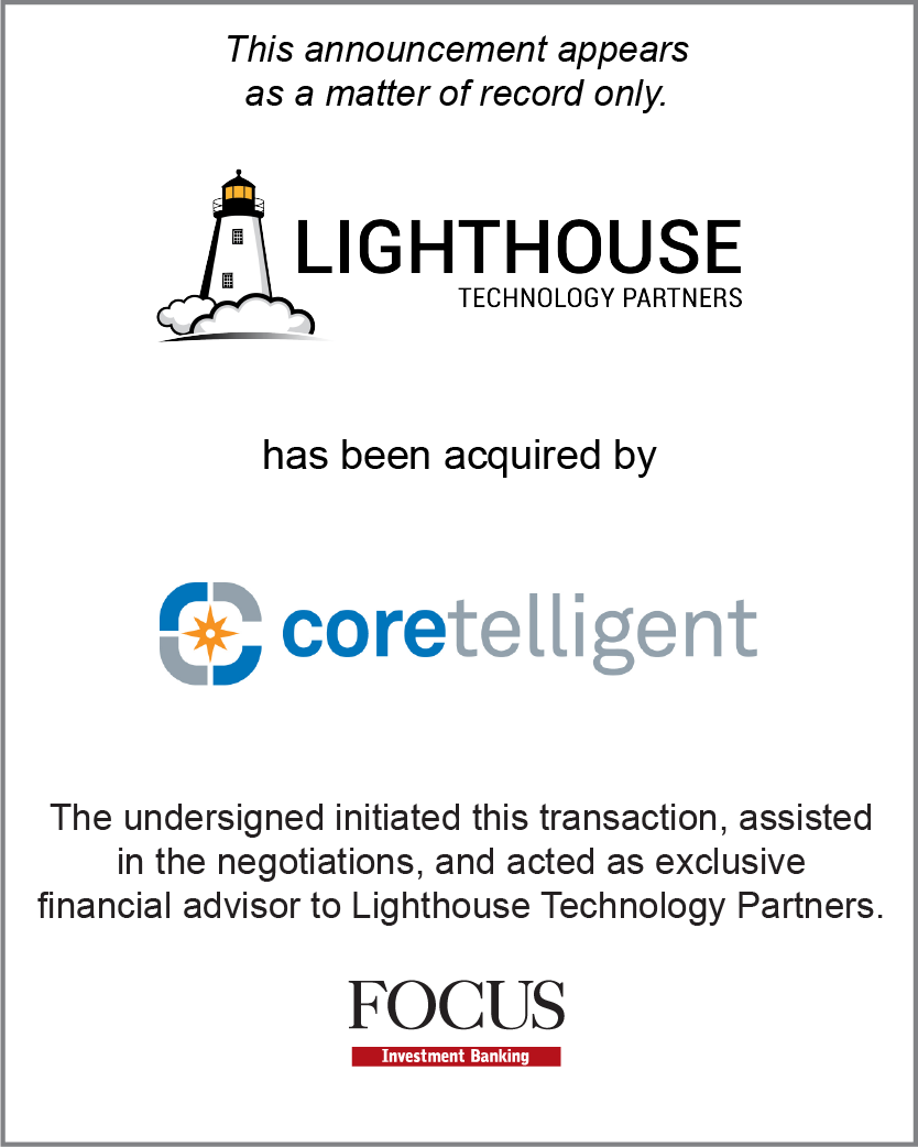 Lighthouse Technology Partners has been acquired by Coretelligent