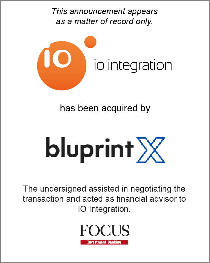 IO Integration has been acquired by BluprintX