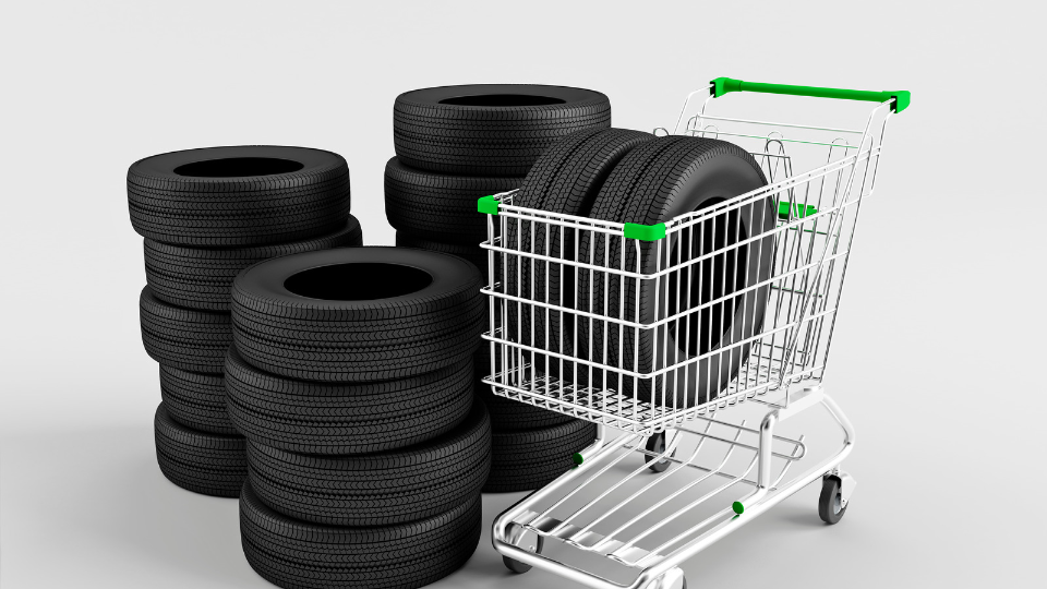 Tire and cart