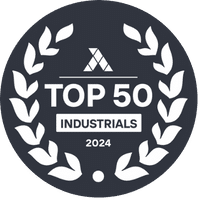 Top 50 Industrials, 2024 Badge | Axial