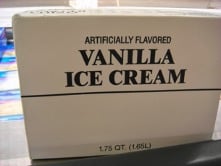 vanilla ice cream