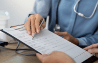 doctor holding a chart